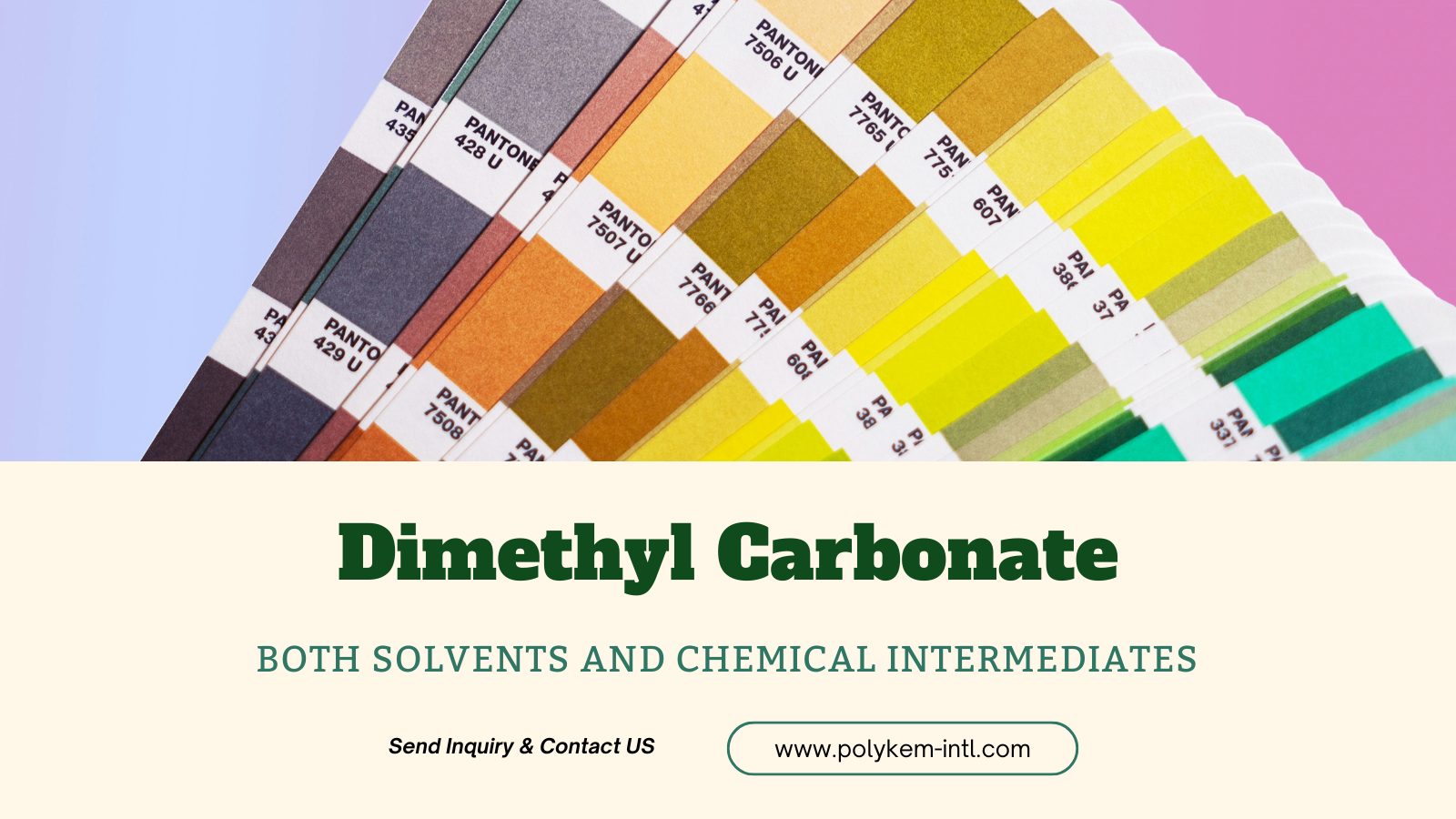 Polykem dimethyl cacbonat (DMC): Cả hai đều có lợi thế trung gian và hóa chất trung gian kép