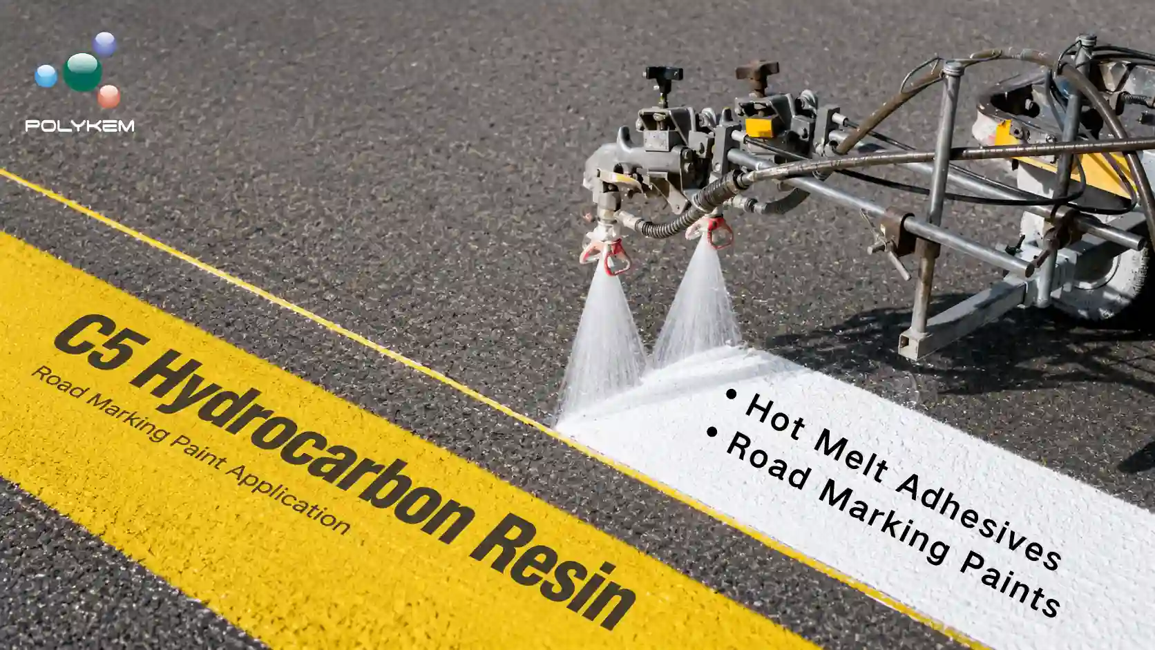 Nhựa hydrocarbon C5 trong keo nóng chảy và sơn vạch đường