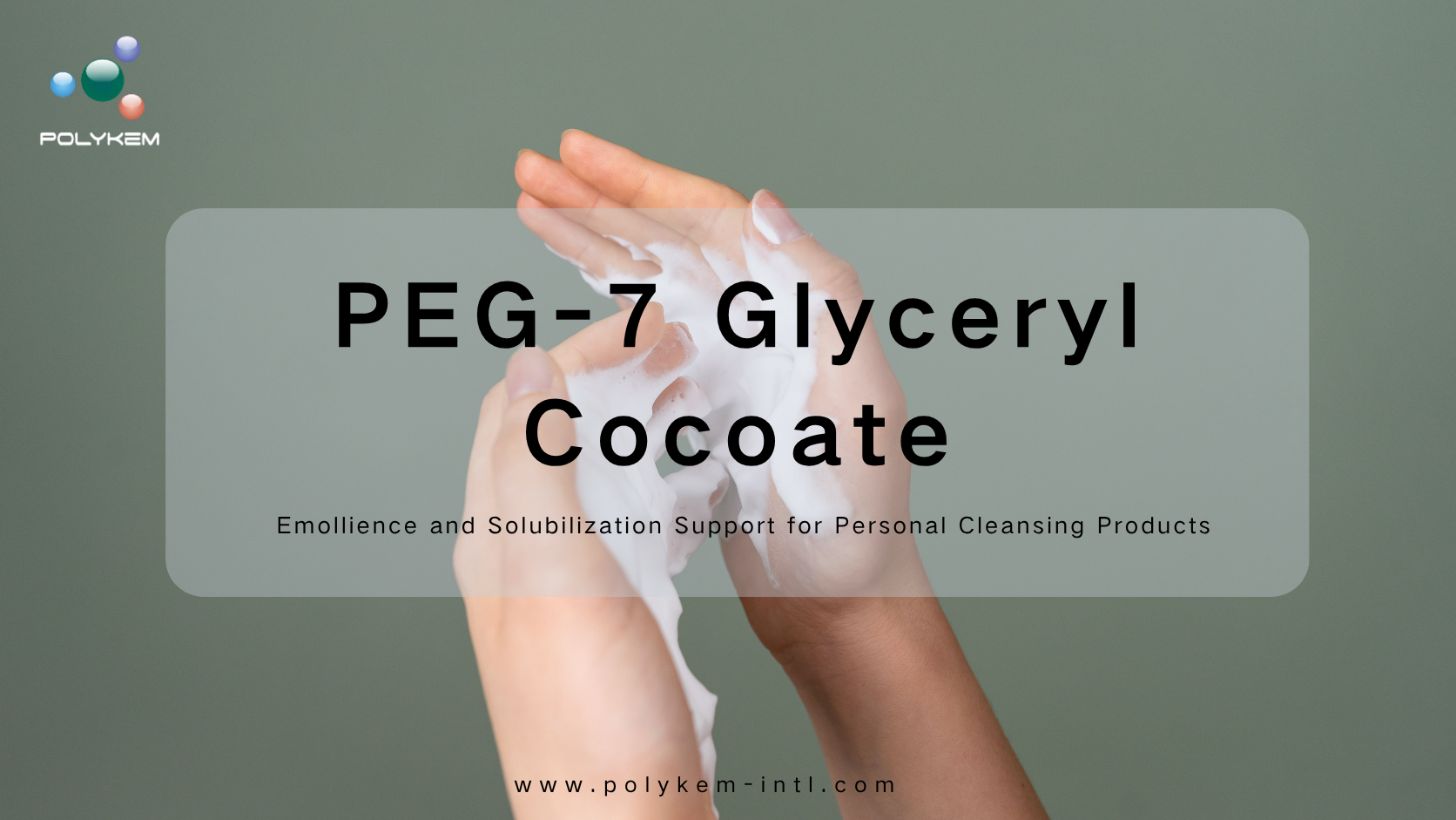 PEG-7 Glyceryl Cocoate dùng để rửa cơ thể và tẩy trang